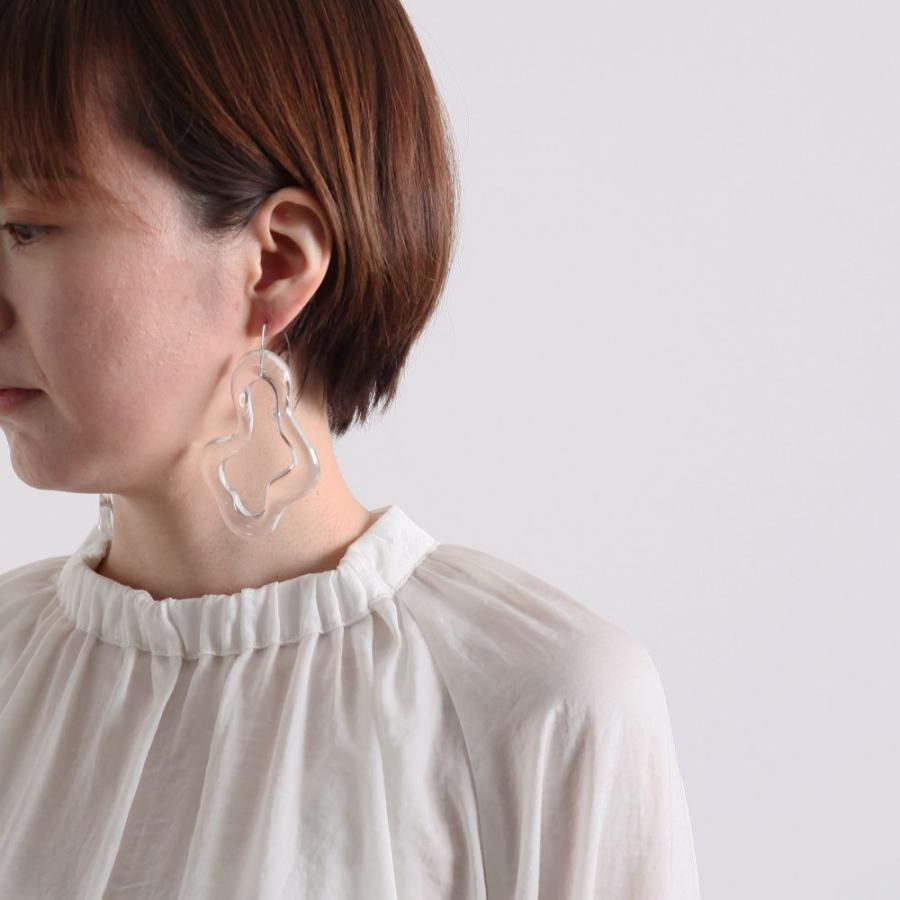 Iria Ashimine（イリア アシミネ） / Pacific oyster ピアス - CLEAR レディース ギフト プレゼント 記念日 アクセサリー ジュエリー 透明 クリア 素材 樹脂 … | clear | 07