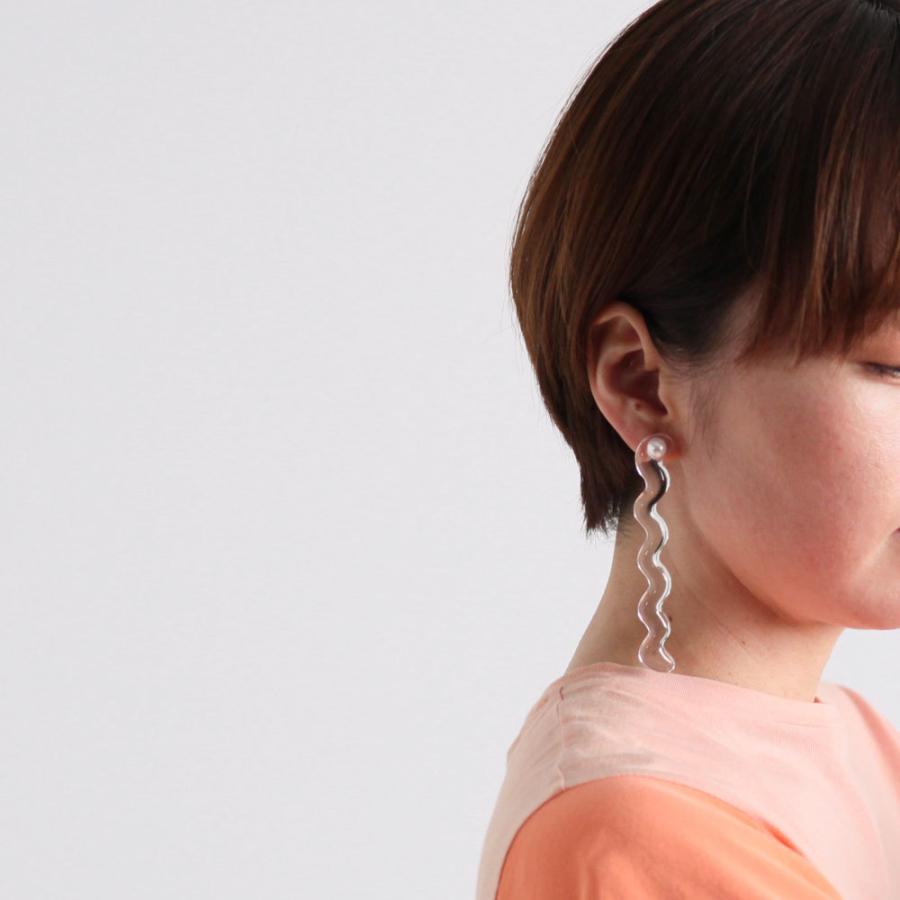 Iria Ashimine（イリア アシミネ） / Snake long ピアス - CLEAR レディース ギフト プレゼント 記念日 アクセサリー ジュエリー 透明 クリア … | clear | 05