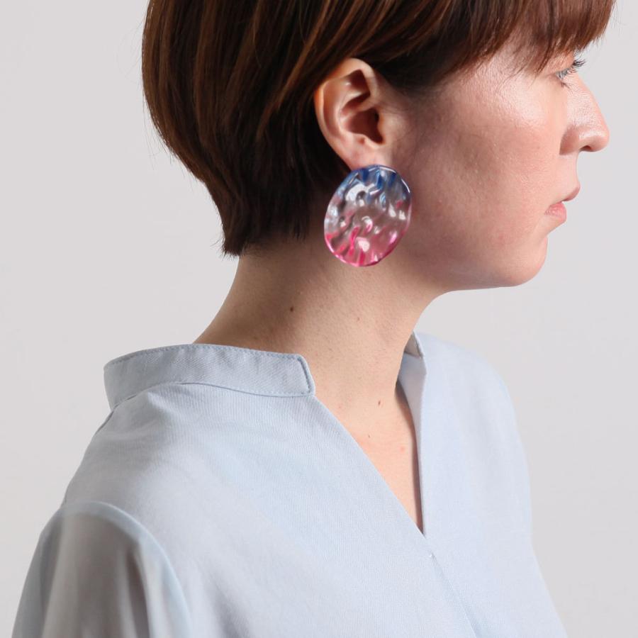 Iria Ashimine（イリア アシミネ） / Sunrise ピアス - PINK レディース ギフト プレゼント 記念日 アクセサリー ジュエリー 透明 クリア 素材 樹脂 大ぶり あ… | Pink | 04