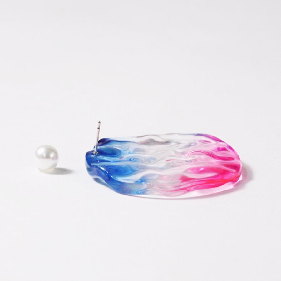 Iria Ashimine（イリア アシミネ） / Sunrise ピアス - PINK レディース ギフト プレゼント 記念日 アクセサリー ジュエリー 透明 クリア 素材 樹脂 大ぶり あ… | Pink | 05