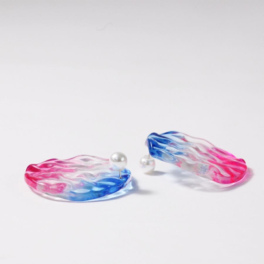 Iria Ashimine（イリア アシミネ） / Sunrise ピアス - PINK レディース ギフト プレゼント 記念日 アクセサリー ジュエリー 透明 クリア 素材 樹脂 大ぶり あ… | Pink | 06