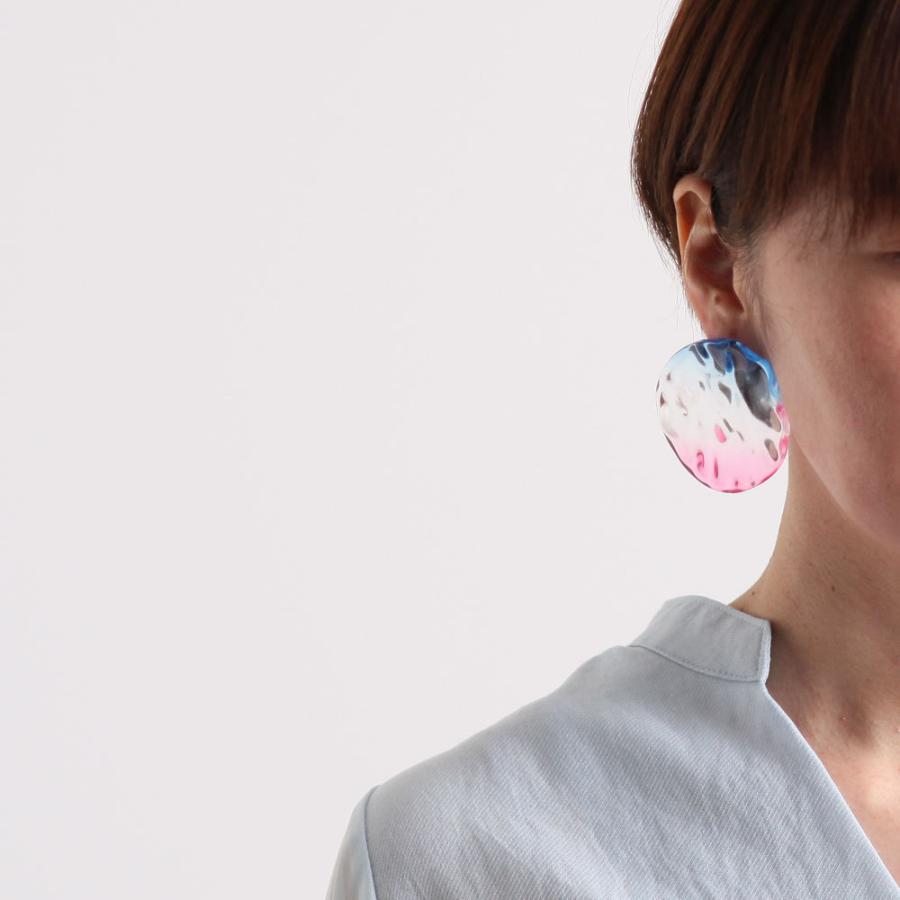 Iria Ashimine（イリア アシミネ） / Sunrise ピアス - PINK レディース ギフト プレゼント 記念日 アクセサリー ジュエリー 透明 クリア 素材 樹脂 大ぶり あ… | Pink | 07