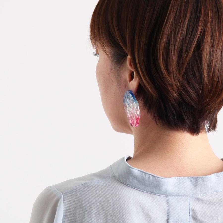 Iria Ashimine（イリア アシミネ） / Sunrise ピアス - PINK レディース ギフト プレゼント 記念日 アクセサリー ジュエリー 透明 クリア 素材 樹脂 大ぶり あ… | Pink | 08