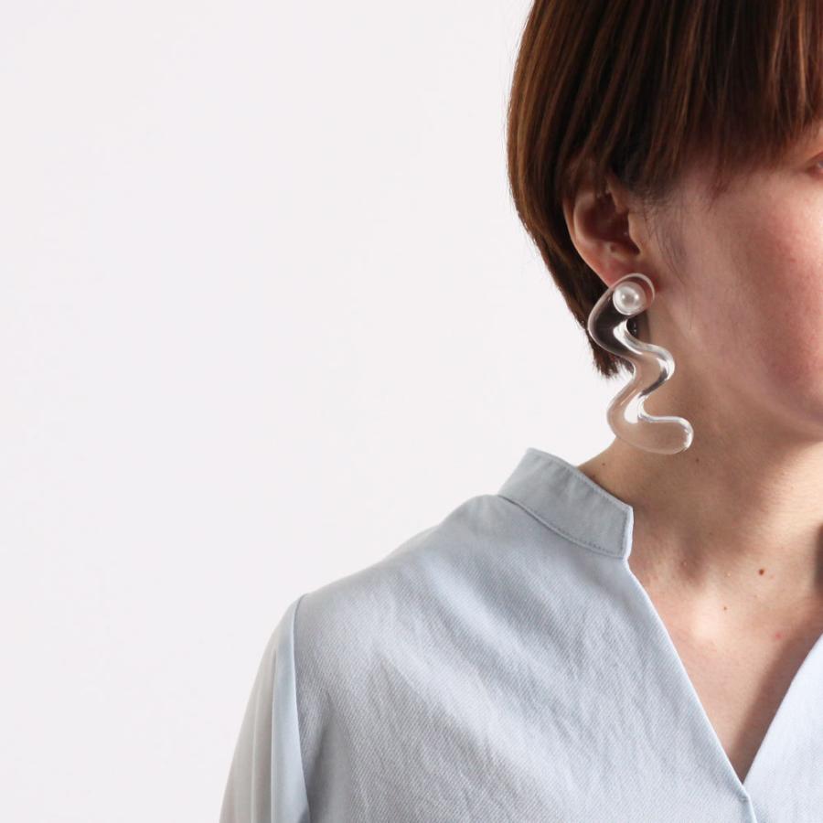 Iria Ashimine（イリア アシミネ） / Snake : transparent ピアス - CLEAR レディース ギフト プレゼント 記念日 アクセサリー ジュエリー 透明 クリア 素材 … | clear | 02