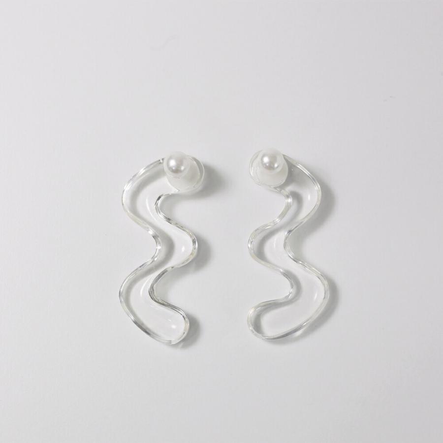 Iria Ashimine（イリア アシミネ） / Snake : transparent ピアス - CLEAR レディース ギフト プレゼント 記念日 アクセサリー ジュエリー 透明 クリア 素材 … | clear | 06