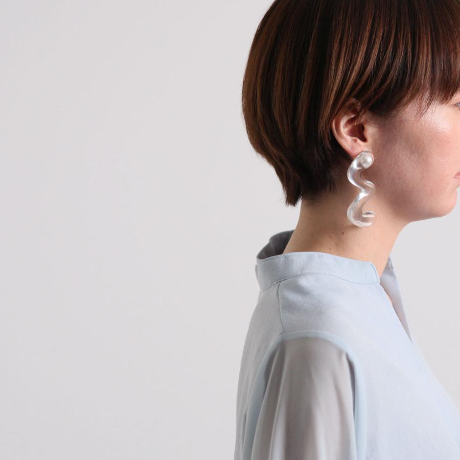 Iria Ashimine（イリア アシミネ） / Snake : transparent ピアス - CLEAR レディース ギフト プレゼント 記念日 アクセサリー ジュエリー 透明 クリア 素材 … | clear | 08