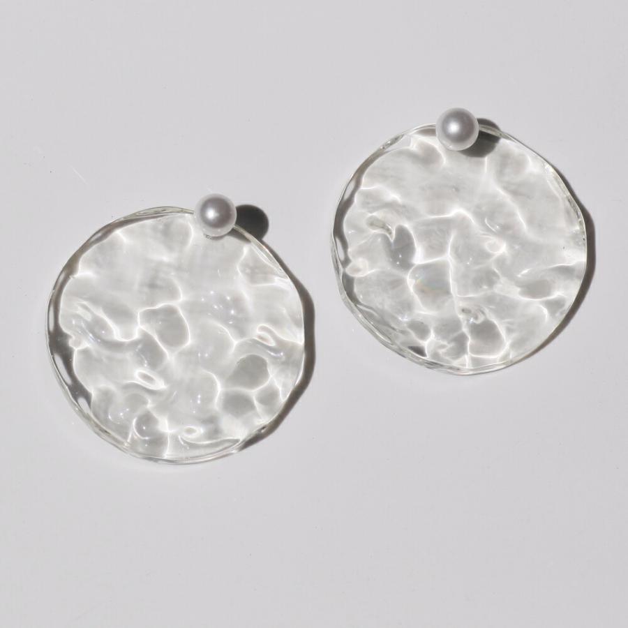 ＼ 訳あり 60%OFF／ Iria Ashimine（イリア アシミネ） / Ocean : pearl pushback ピアス - CLEAR プチギフト お祝い 贈り物 ポイント 消化 買いまわり プレゼ… | Eimee Law