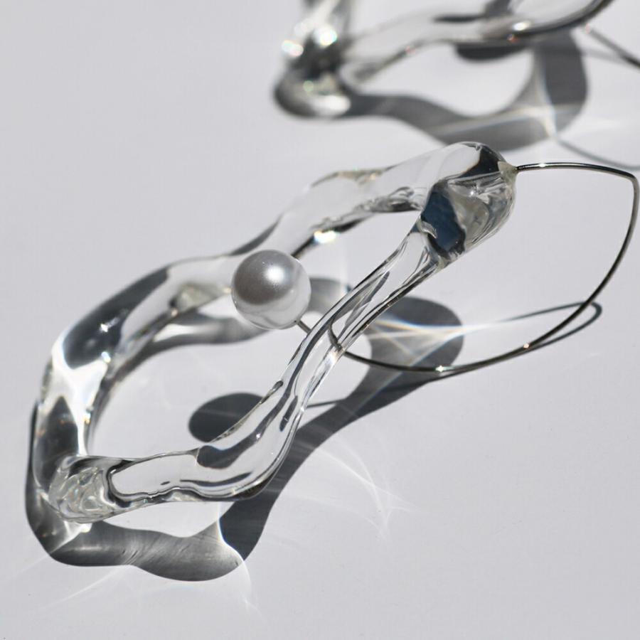 Iria Ashimine（イリア アシミネ） / Oyster : Tasmania transparent ピアス レディース ギフト プレゼント 記念日 アクセサリー ジュエリー 透… |  | 03