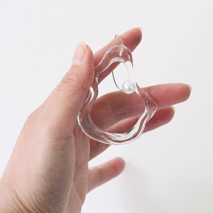 Iria Ashimine（イリア アシミネ） / Oyster : Tasmania transparent ピアス レディース ギフト プレゼント 記念日 アクセサリー ジュエリー 透… |  | 05