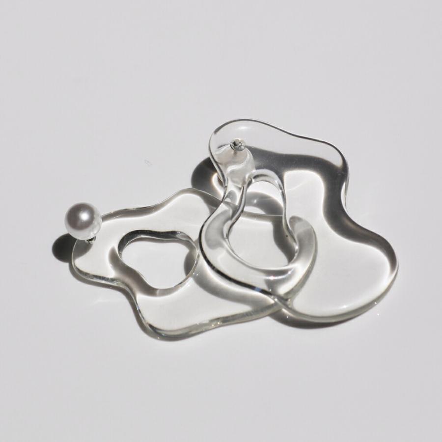 Iria Ashimine（イリア アシミネ） / After the rain : transparent ピアス レディース ギフト プレゼント 記念日 アクセサリー ジュエリー 透明 クリア 素材 … |  | 02