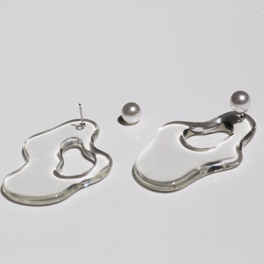 Iria Ashimine（イリア アシミネ） / After the rain : transparent ピアス レディース ギフト プレゼント 記念日 アクセサリー ジュエリー 透明 クリア 素材 … |  | 06