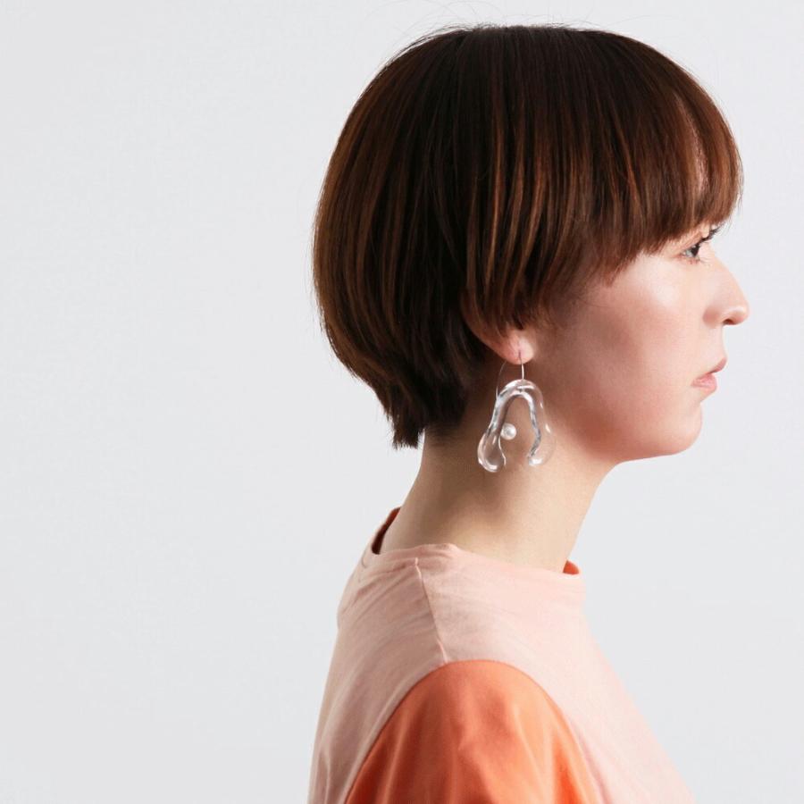 Iria Ashimine（イリア アシミネ） / CRAB PINCER ピアス - CLEAR レディース ギフト プレゼント 記念日 アクセサリー ジュエリー 透明 クリア 素材 樹脂 大ぶ… | clear | 04