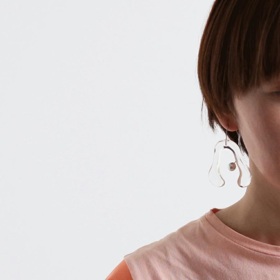 Iria Ashimine（イリア アシミネ） / CRAB PINCER ピアス - CLEAR レディース ギフト プレゼント 記念日 アクセサリー ジュエリー 透明 クリア 素材 樹脂 大ぶ… | clear | 05