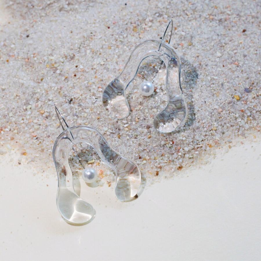 Iria Ashimine（イリア アシミネ） / CRAB PINCER ピアス - CLEAR レディース ギフト プレゼント 記念日 アクセサリー ジュエリー 透明 クリア 素材 樹脂 大ぶ… | clear | 06