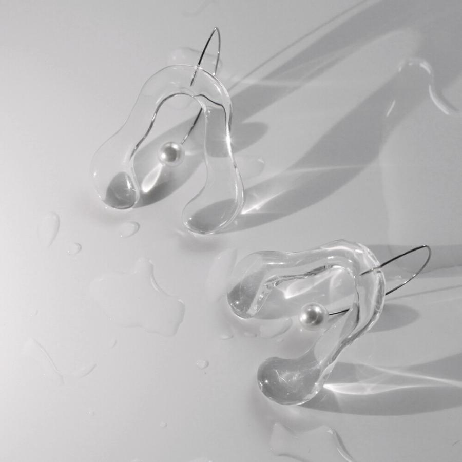 Iria Ashimine（イリア アシミネ） / CRAB PINCER ピアス - CLEAR レディース ギフト プレゼント 記念日 アクセサリー ジュエリー 透明 クリア 素材 樹脂 大ぶ… | clear | 07