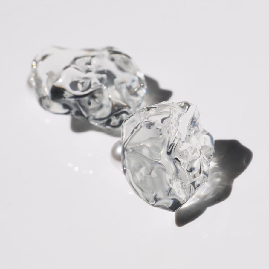 Iria Ashimine（イリア アシミネ） / ICE ピアス レディース ギフト プレゼント 記念日 アクセサリー ジュエリー 透明 クリア 素材 樹脂 大ぶり 送料無料 |  | 01