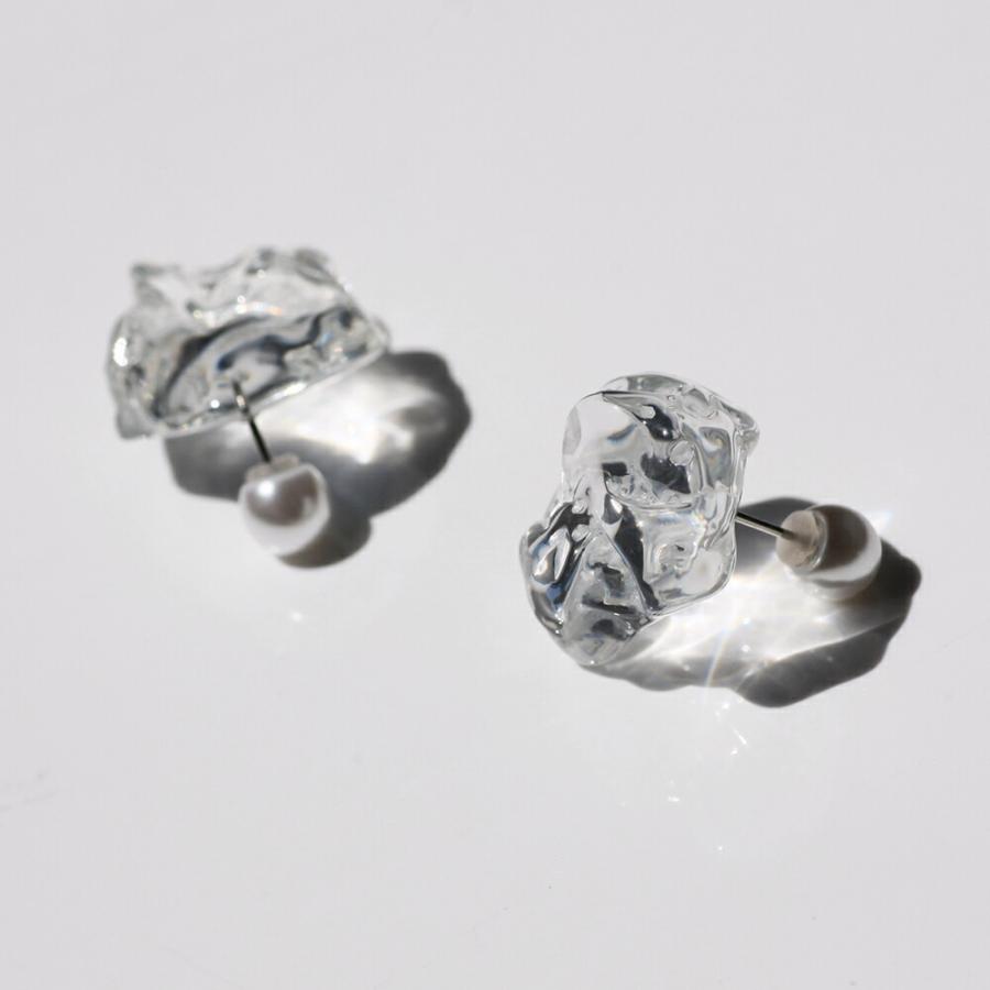 Iria Ashimine（イリア アシミネ） / ICE ピアス レディース ギフト プレゼント 記念日 アクセサリー ジュエリー 透明 クリア 素材 樹脂 大ぶり 送料無料 |  | 02