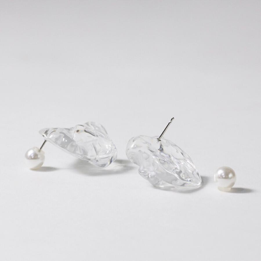 Iria Ashimine（イリア アシミネ） / ICE ピアス レディース ギフト プレゼント 記念日 アクセサリー ジュエリー 透明 クリア 素材 樹脂 大ぶり 送料無料 |  | 06