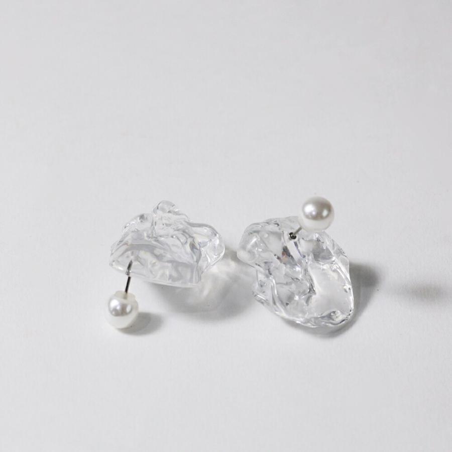 Iria Ashimine（イリア アシミネ） / ICE ピアス レディース ギフト プレゼント 記念日 アクセサリー ジュエリー 透明 クリア 素材 樹脂 大ぶり 送料無料 |  | 07