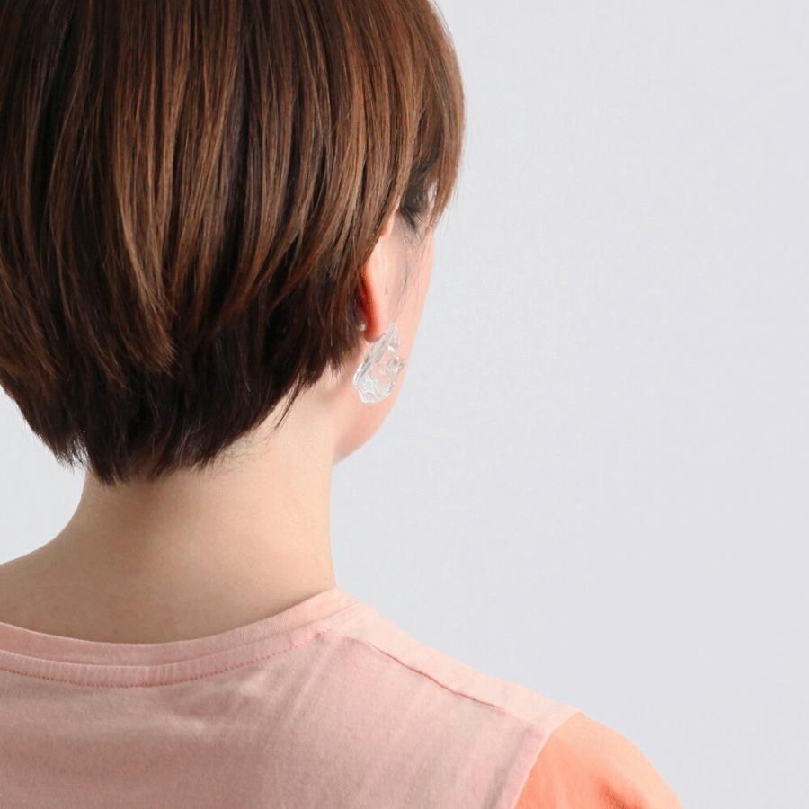 Iria Ashimine（イリア アシミネ） / ICE ピアス レディース ギフト プレゼント 記念日 アクセサリー ジュエリー 透明 クリア 素材 樹脂 大ぶり 送料無料 |  | 08