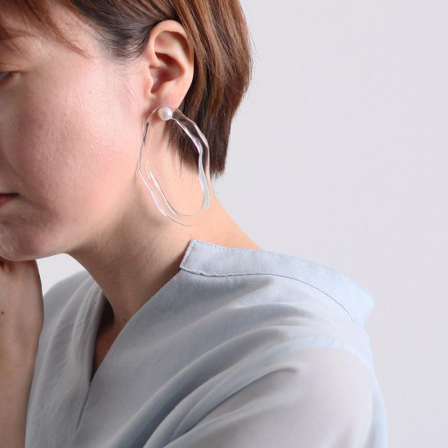 Iria Ashimine（イリア アシミネ） / PEARL DROP' transparent ピアス レディース ギフト プレゼント 記念日 アクセサリー ジュエリー 透明 クリア 素材 … | Pearl | 06