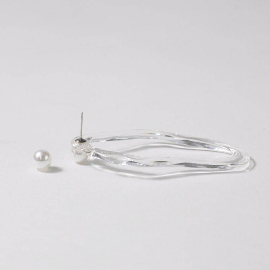 Iria Ashimine（イリア アシミネ） / PEARL DROP' transparent ピアス レディース ギフト プレゼント 記念日 アクセサリー ジュエリー 透明 クリア 素材 … | Pearl | 09
