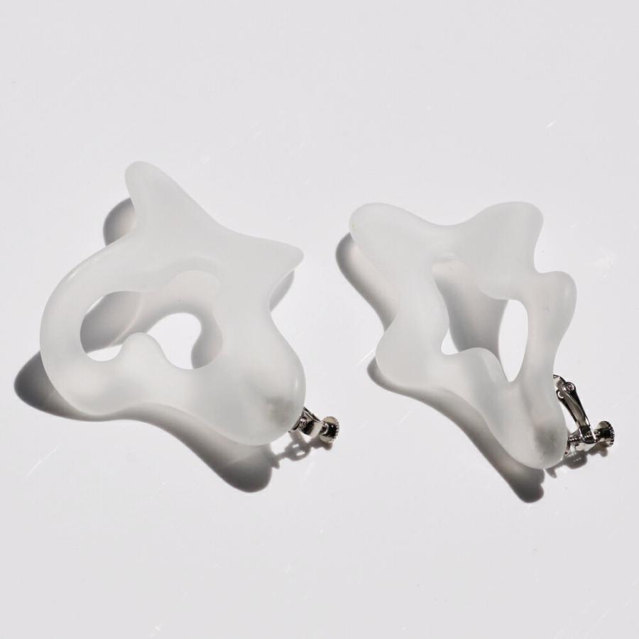 Iria Ashimine（イリア アシミネ） / Twist イヤリング - MATTE レディース ノンホール ギフト プレゼント 記念日 アクセサリー ジュエリー 透明 クリア 素材 … |  | 04