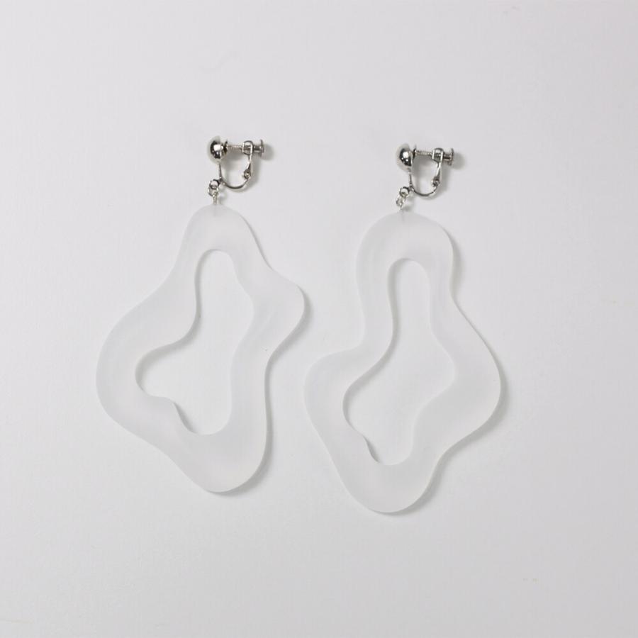 Iria Ashimine（イリア アシミネ） / Pacific oyster イヤリング - MATTE レディース ノンホール ギフト プレゼント 記念日 アクセサリー ジュエリー 透明 ク… |  | 01