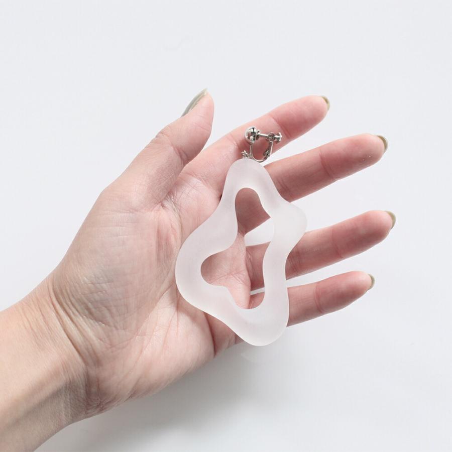 Iria Ashimine（イリア アシミネ） / Pacific oyster イヤリング - MATTE レディース ノンホール ギフト プレゼント 記念日 アクセサリー ジュエリー 透明 ク… |  | 02