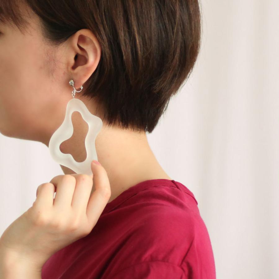 Iria Ashimine（イリア アシミネ） / Pacific oyster イヤリング - MATTE レディース ノンホール ギフト プレゼント 記念日 アクセサリー ジュエリー 透明 ク… |  | 04