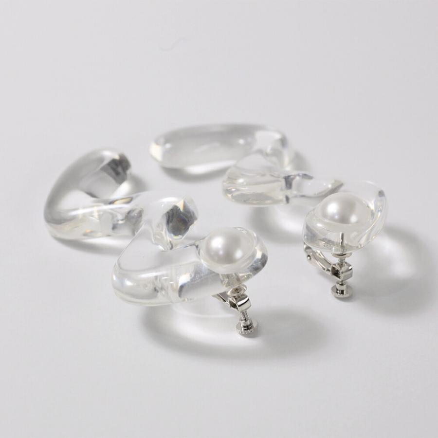 Iria Ashimine（イリア アシミネ） / Snake : transparent イヤリング - CLEAR レディース ノンホール ギフト プレゼント 記念日 アクセサリー ジュエリー 透… | clear | 02