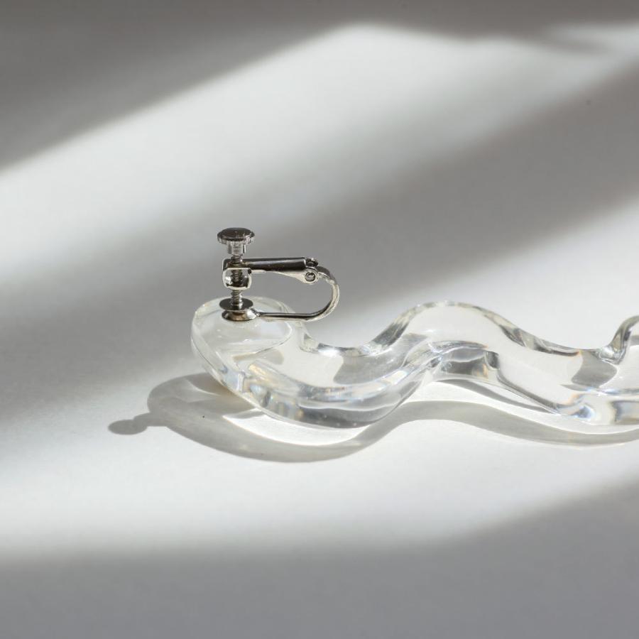 Iria Ashimine（イリア アシミネ） / Snake : transparent イヤリング - CLEAR レディース ノンホール ギフト プレゼント 記念日 アクセサリー ジュエリー 透… | clear | 04