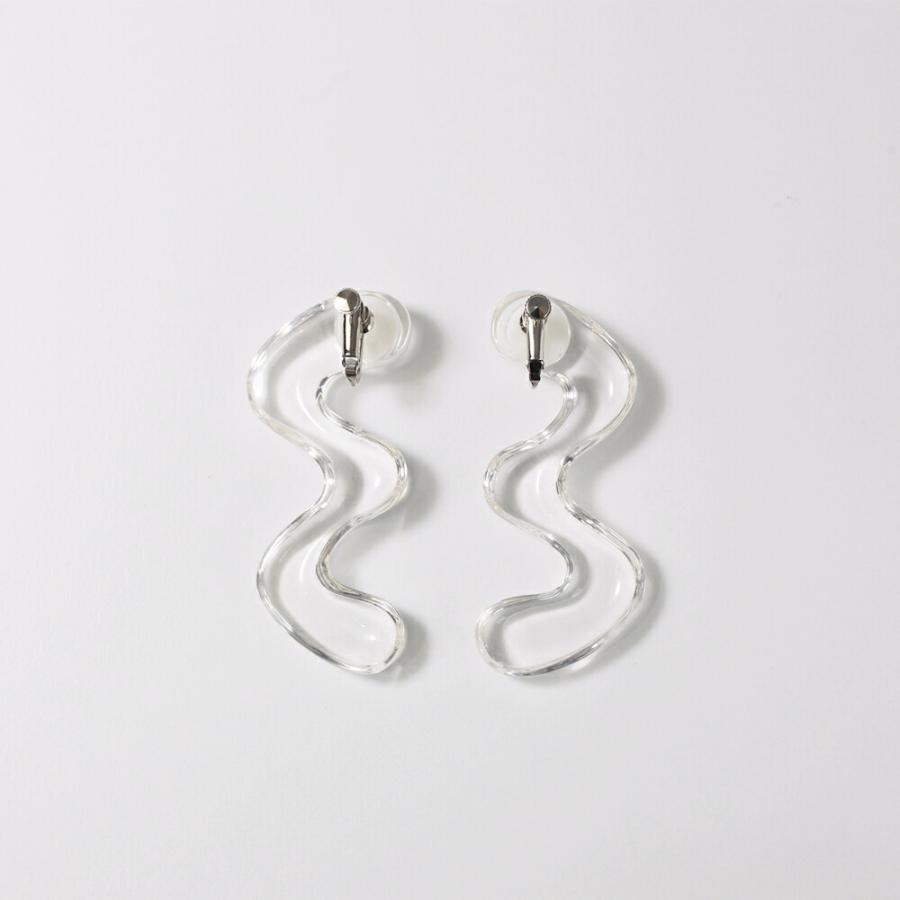 Iria Ashimine（イリア アシミネ） / Snake : transparent イヤリング - CLEAR レディース ノンホール ギフト プレゼント 記念日 アクセサリー ジュエリー 透… | clear | 05