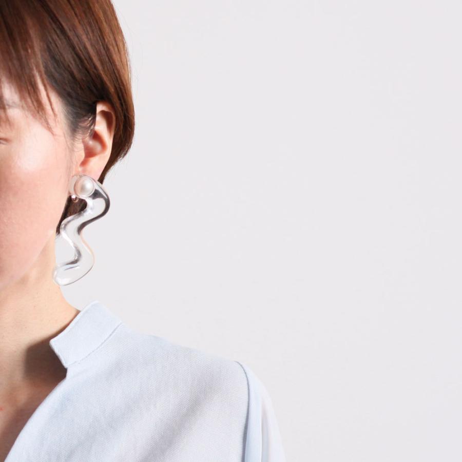 Iria Ashimine（イリア アシミネ） / Snake : transparent イヤリング - CLEAR レディース ノンホール ギフト プレゼント 記念日 アクセサリー ジュエリー 透… | clear | 07