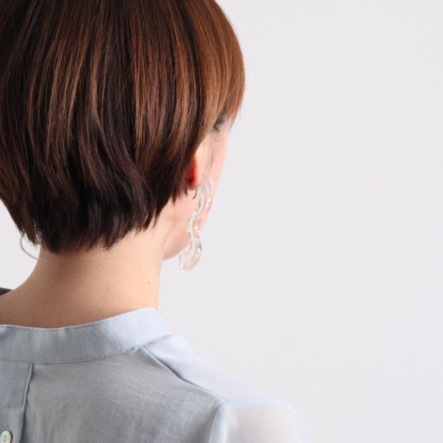 Iria Ashimine（イリア アシミネ） / Snake : transparent イヤリング - CLEAR レディース ノンホール ギフト プレゼント 記念日 アクセサリー ジュエリー 透… | clear | 09