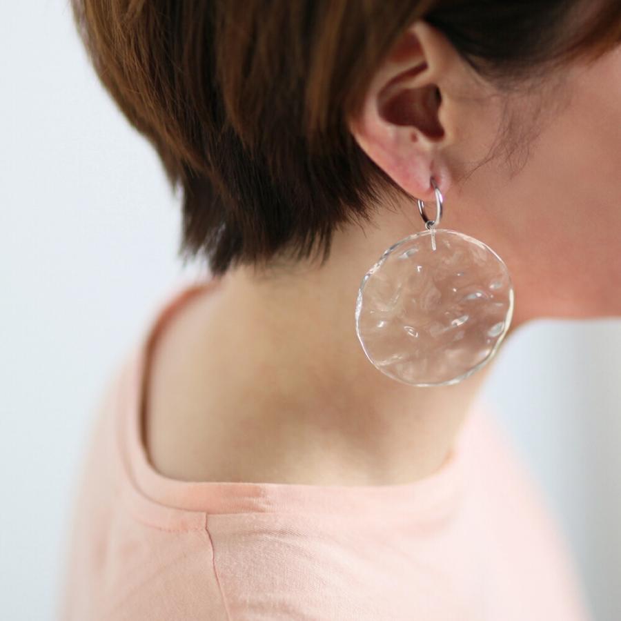 Iria Ashimine（イリア アシミネ） / Ocean イヤリング - CLEAR レディース ノンホール ギフト プレゼント 記念日 アクセサリー ジュエリー 透明 クリア 素材 … | clear | 07