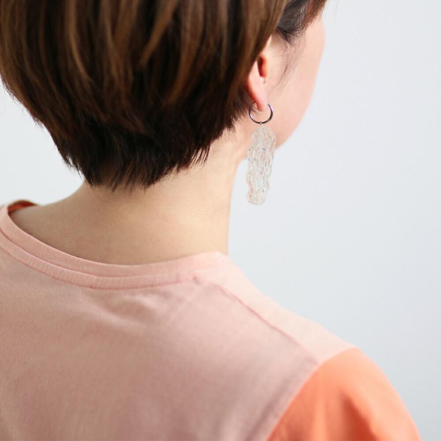 Iria Ashimine（イリア アシミネ） / Ocean イヤリング - CLEAR レディース ノンホール ギフト プレゼント 記念日 アクセサリー ジュエリー 透明 クリア 素材 … | clear | 08