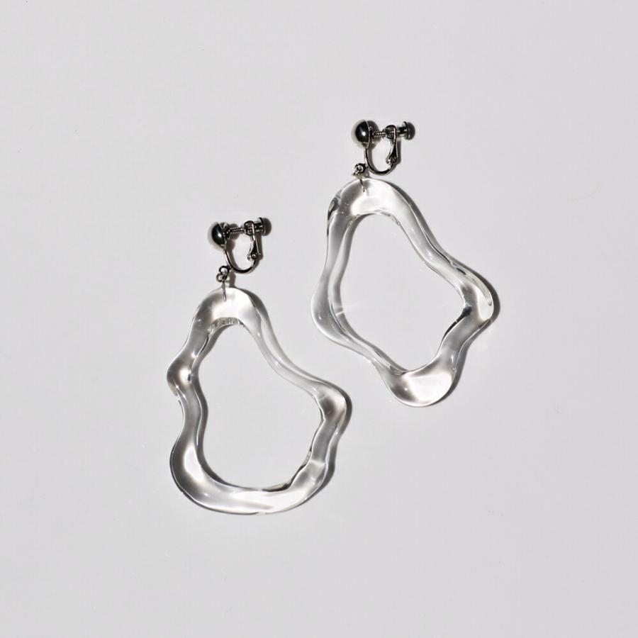 Iria Ashimine（イリア アシミネ） / Oyster : Tasmania transparent イヤリング - CLEAR レディース ノンホール ギフト プレゼント 記念日 ア… | clear | 04