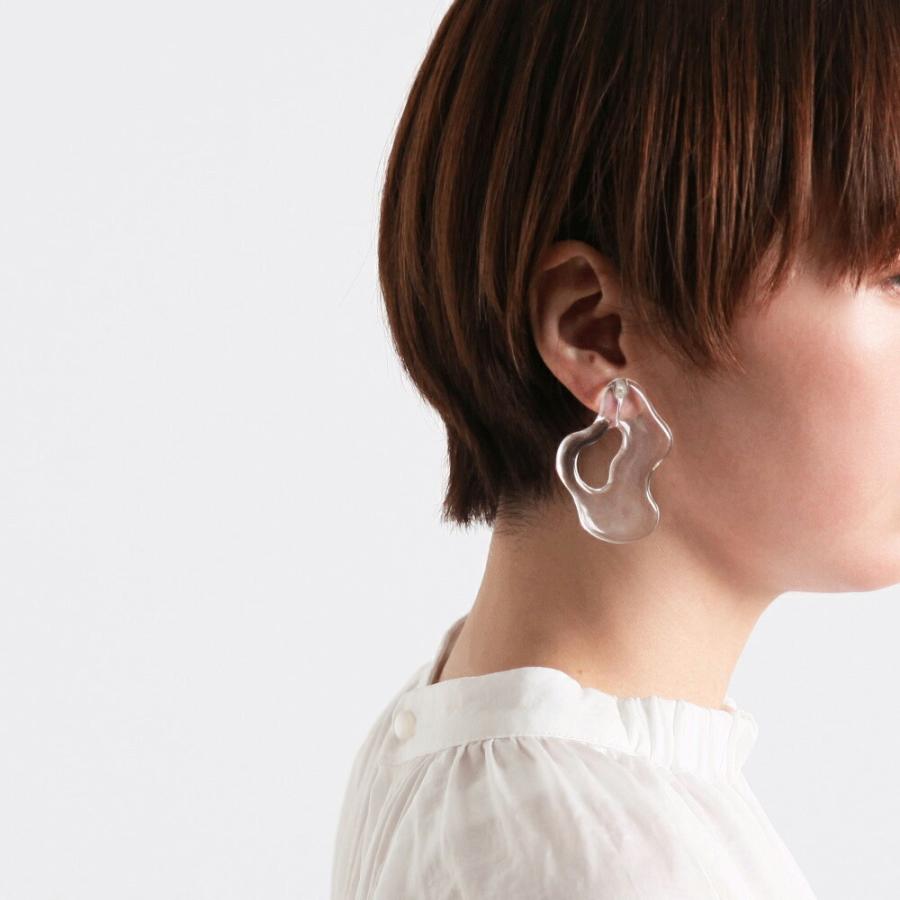 Iria Ashimine（イリア アシミネ） / After the rain : transparent イヤリング レディース ノンホール ギフト プレゼント 記念日 アクセサリー ジュエリー 透… | 