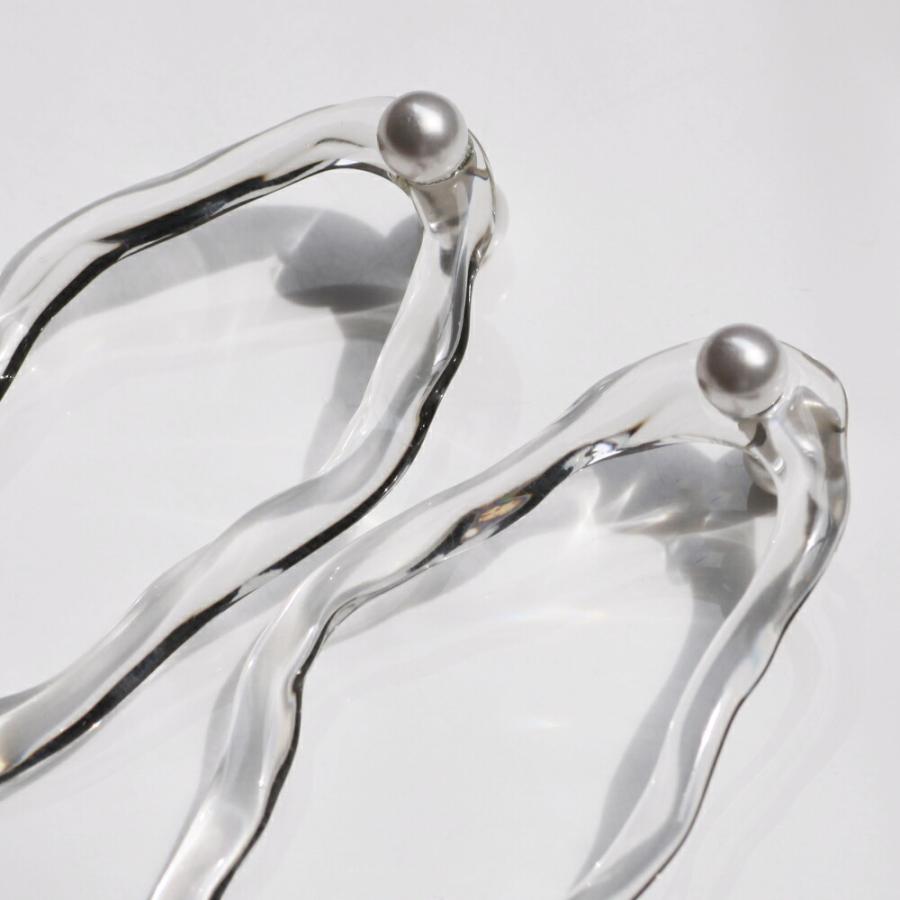 Iria Ashimine（イリア アシミネ） / PEARL DROP' transparent イヤリング 1 - CLEAR レディース ノンホール ギフト プレゼント 記念日 アクセサリー ジ… | Pearl | 01