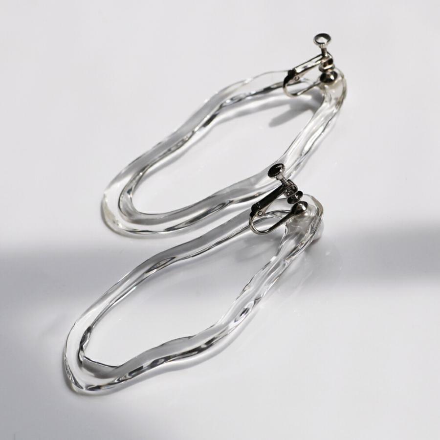 Iria Ashimine（イリア アシミネ） / PEARL DROP' transparent イヤリング 1 - CLEAR レディース ノンホール ギフト プレゼント 記念日 アクセサリー ジ… | Pearl | 02