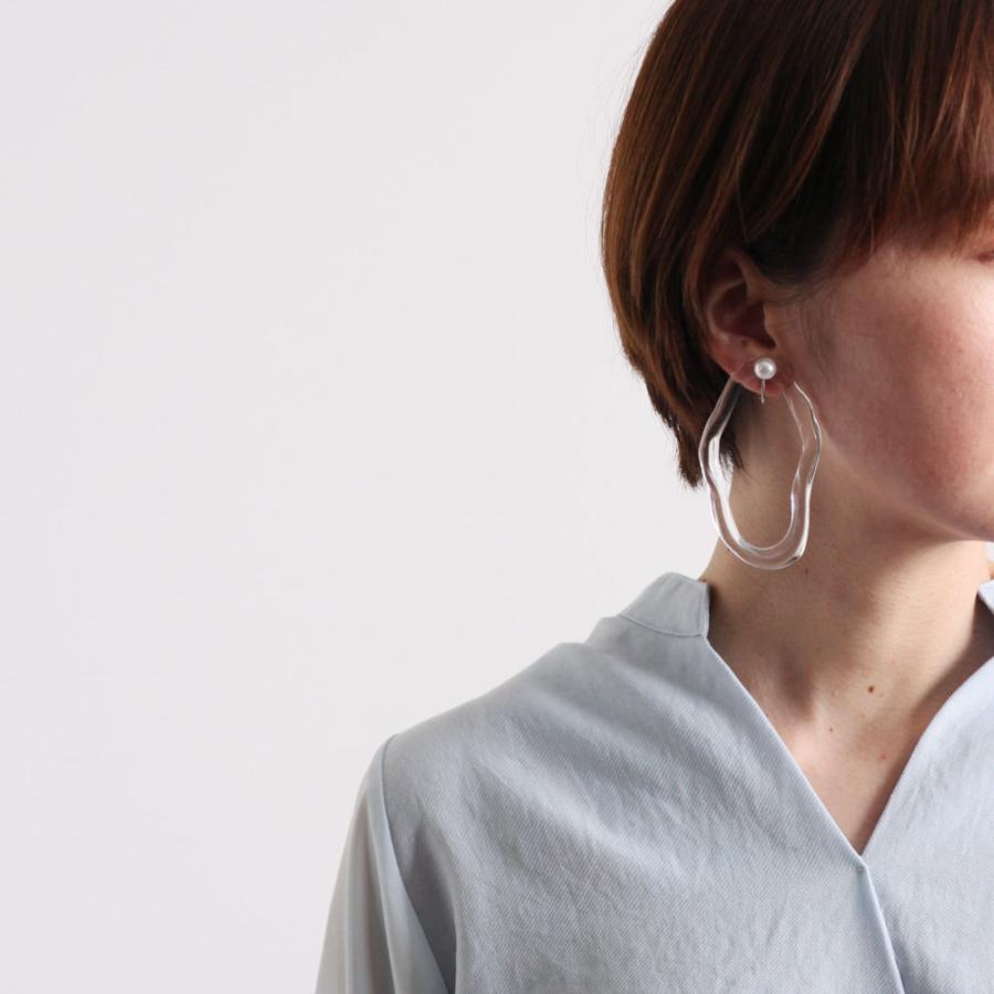 Iria Ashimine（イリア アシミネ） / PEARL DROP' transparent イヤリング 1 - CLEAR レディース ノンホール ギフト プレゼント 記念日 アクセサリー ジ… | Pearl | 06