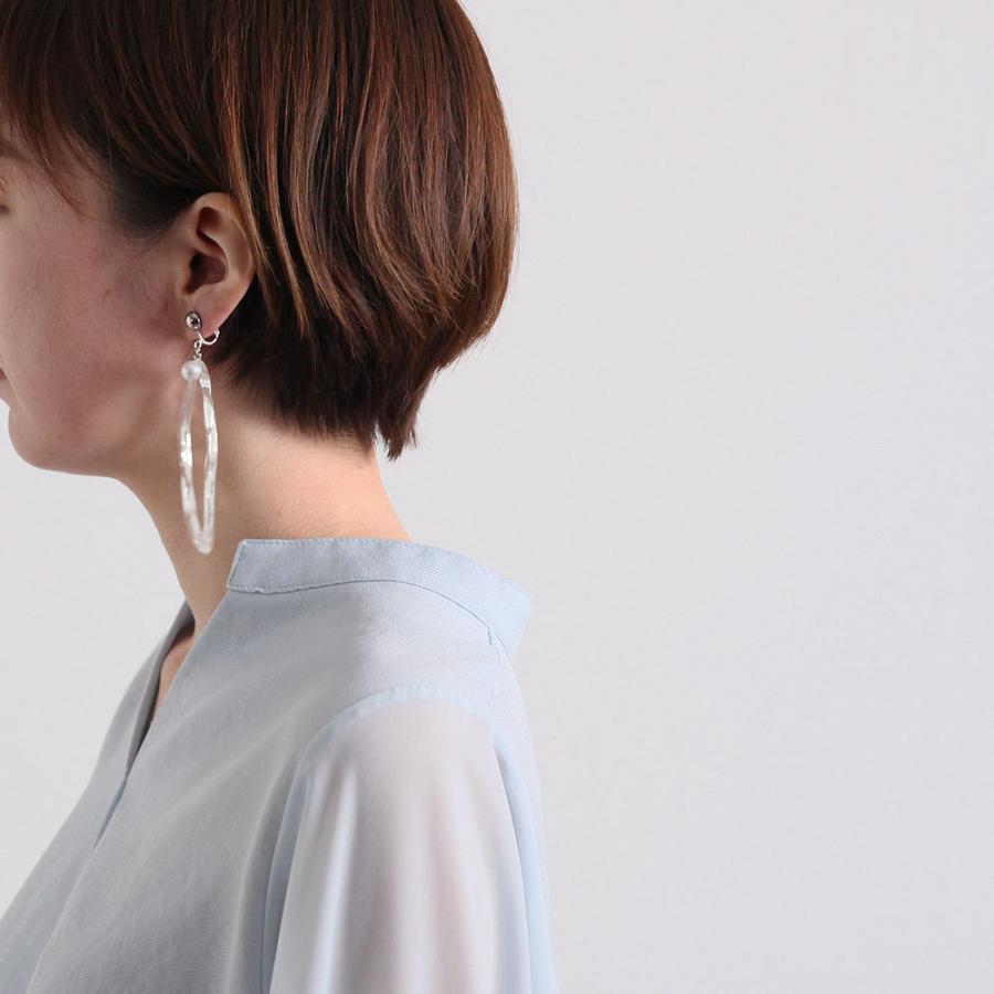 Iria Ashimine（イリア アシミネ） / PEARL DROP' transparent イヤリング 2 - CLEAR レディース ノンホール ギフト プレゼント 記念日 アクセサリー ジ… | Pearl | 05