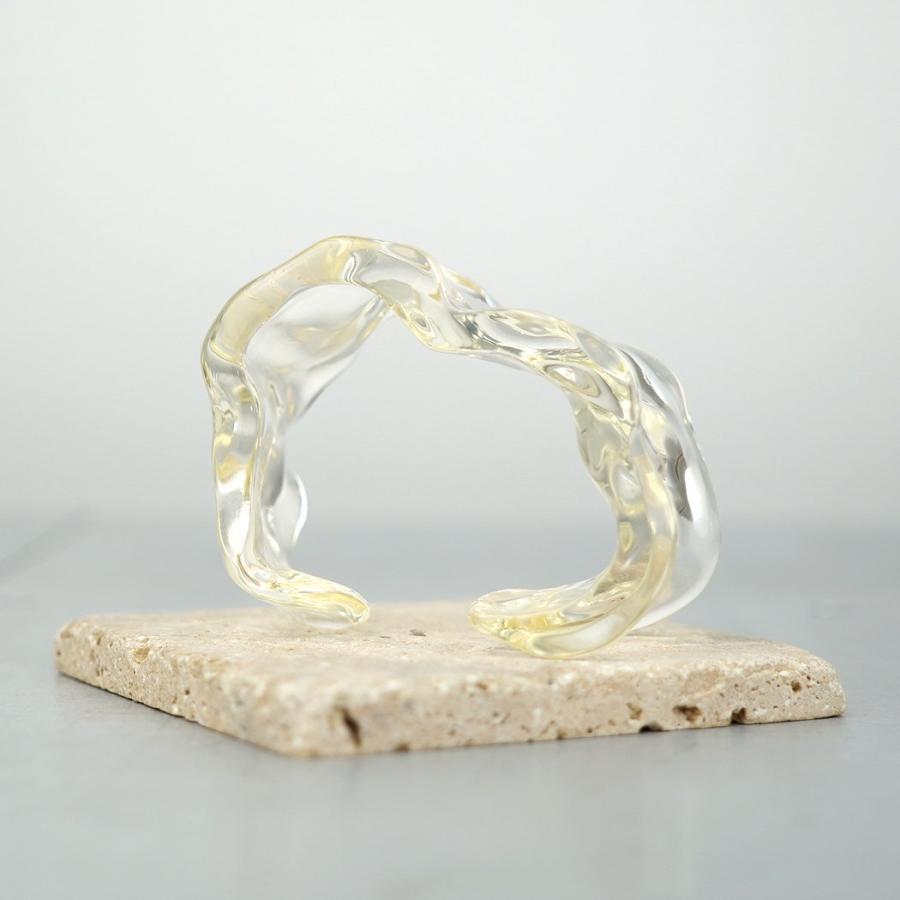 ＼ 訳あり 60%OFF／ Iria Ashimine（イリア アシミネ） / ICEBERG BANGLE バングル レディース ギフト 記念日 アクセサリー ジュエリー 透明 クリア 素材 樹脂… | Iria Ashimine | 16