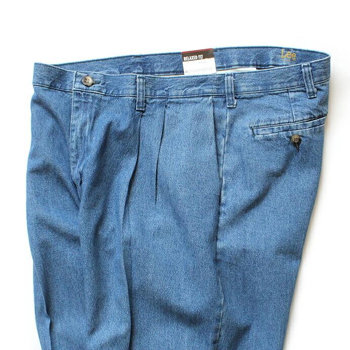Lee / Relaxed-Fit Pleated Denim Pants リー リラックスドフィット 2タックデニムスラックス 日本未発売 | Lee | 05