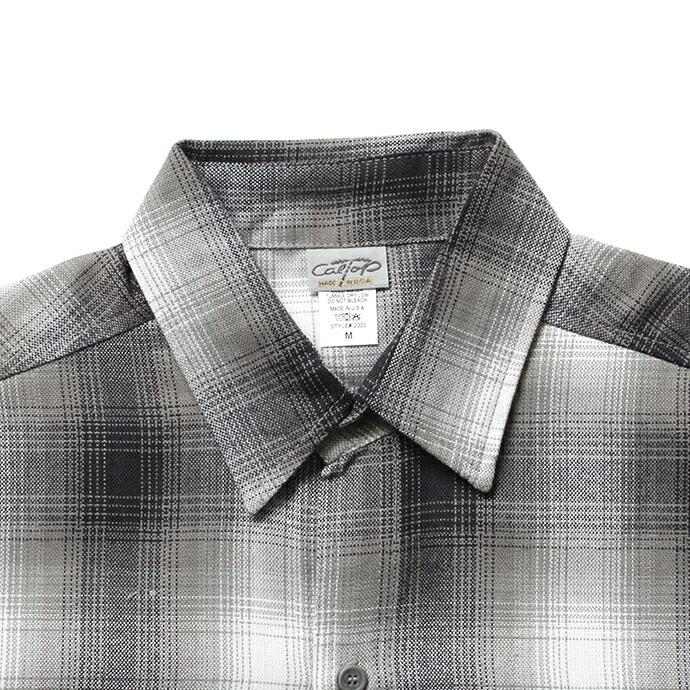 CalTop（キャルトップ） / 2000 オンブレチェック L/Sシャツ - Grey/White グレー×ホワイト | Cal Top | 03