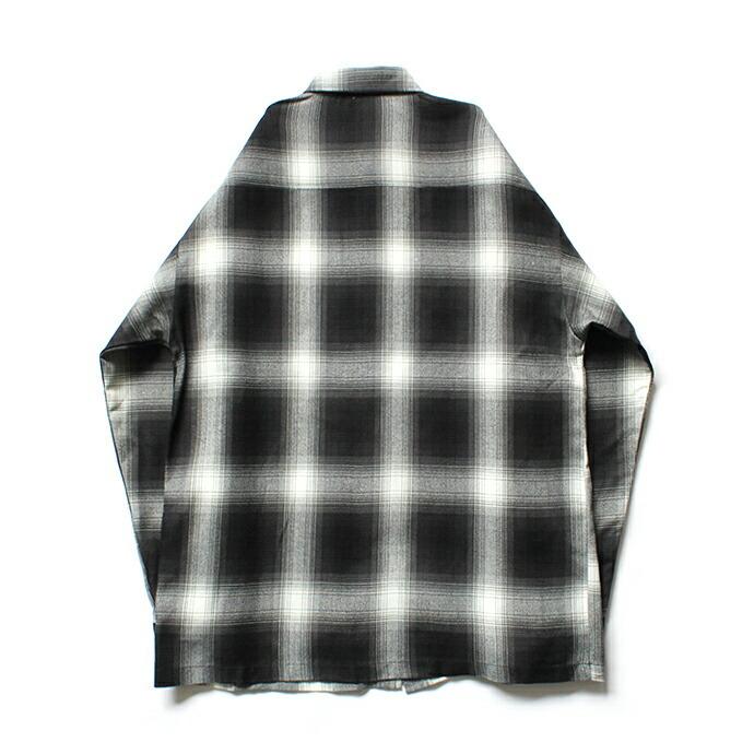 CalTop（キャルトップ） / 2000 オンブレチェック L/Sシャツ - Black/Ivory ブラック×アイボリー | Cal Top | 01