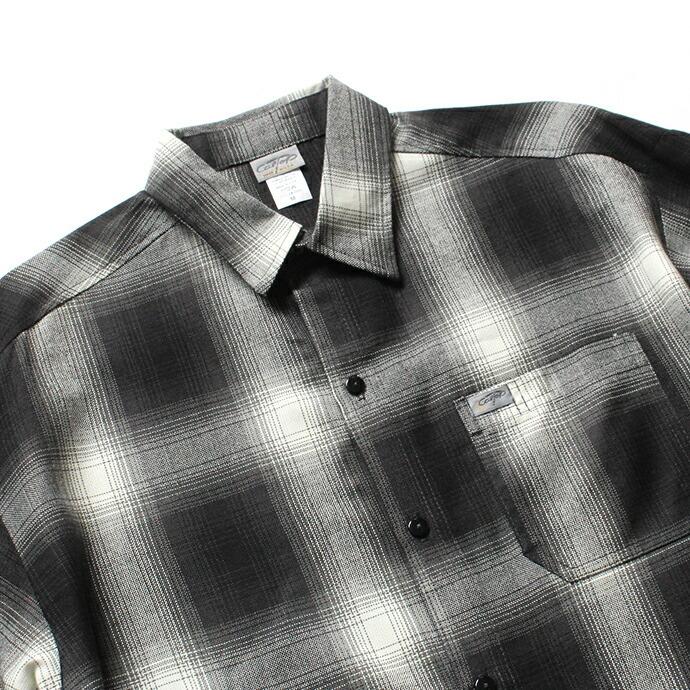 CalTop（キャルトップ） / 2000 オンブレチェック L/Sシャツ - Black/Ivory ブラック×アイボリー | Cal Top | 02