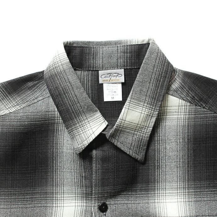 CalTop（キャルトップ） / 2000 オンブレチェック L/Sシャツ - Black/Ivory ブラック×アイボリー | Cal Top | 03