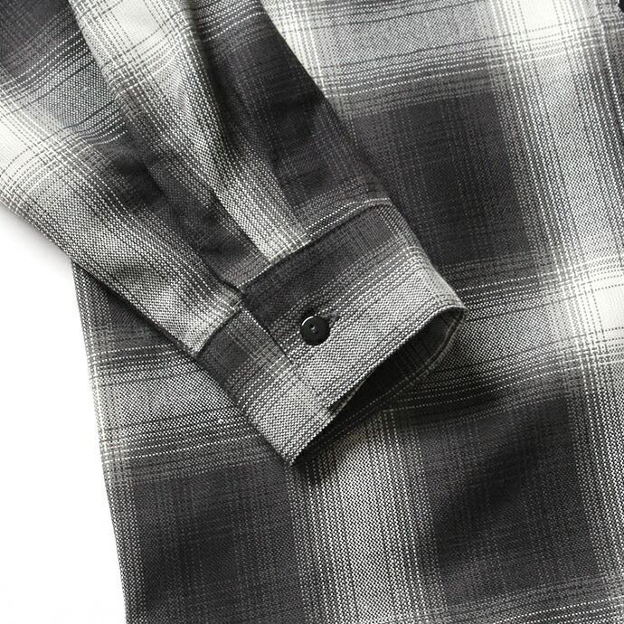 CalTop（キャルトップ） / 2000 オンブレチェック L/Sシャツ - Black/Ivory ブラック×アイボリー | Cal Top | 04